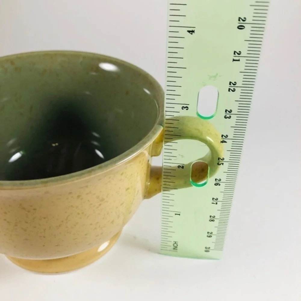 Set of 8 Mikasa unique 2 toned tea cups